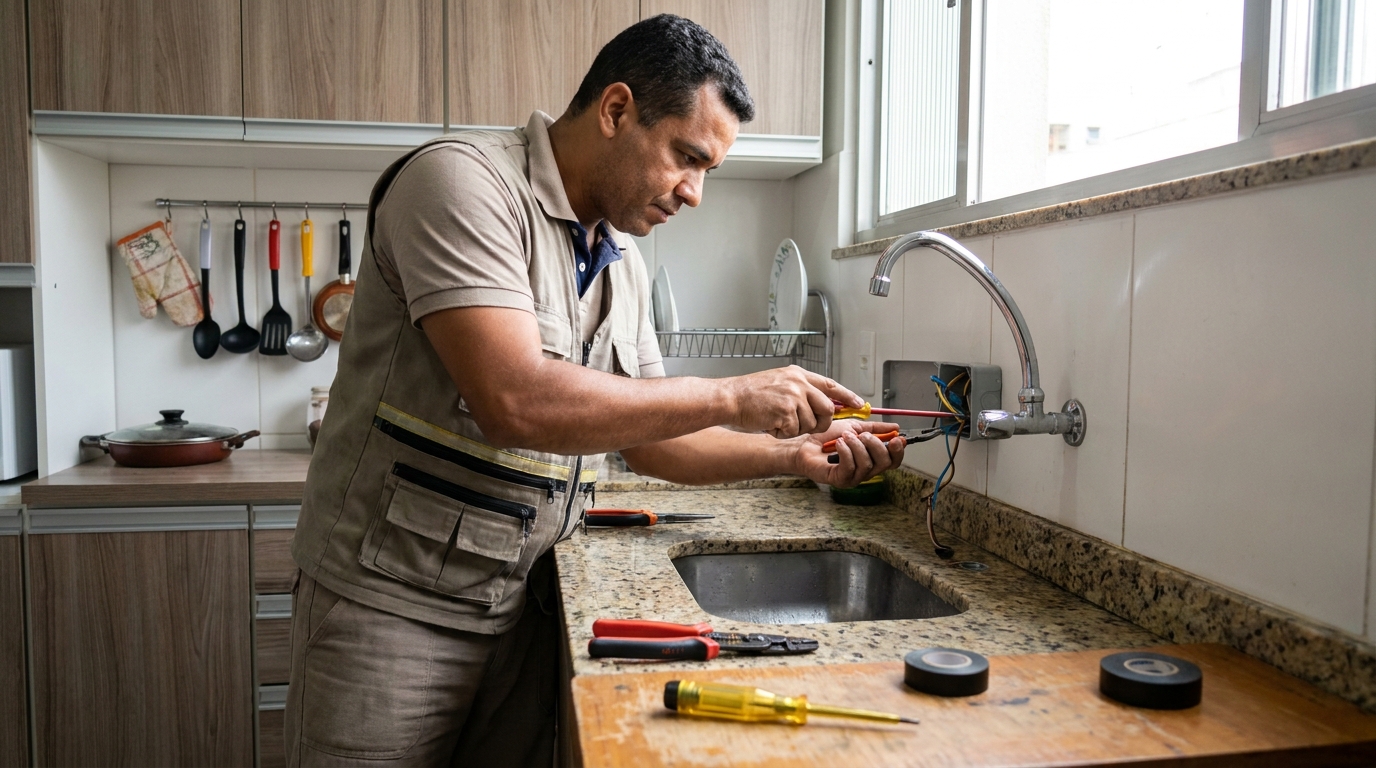 Instalação em Cozinha ou Área Gourmet em Cabo Frio‑RJ
