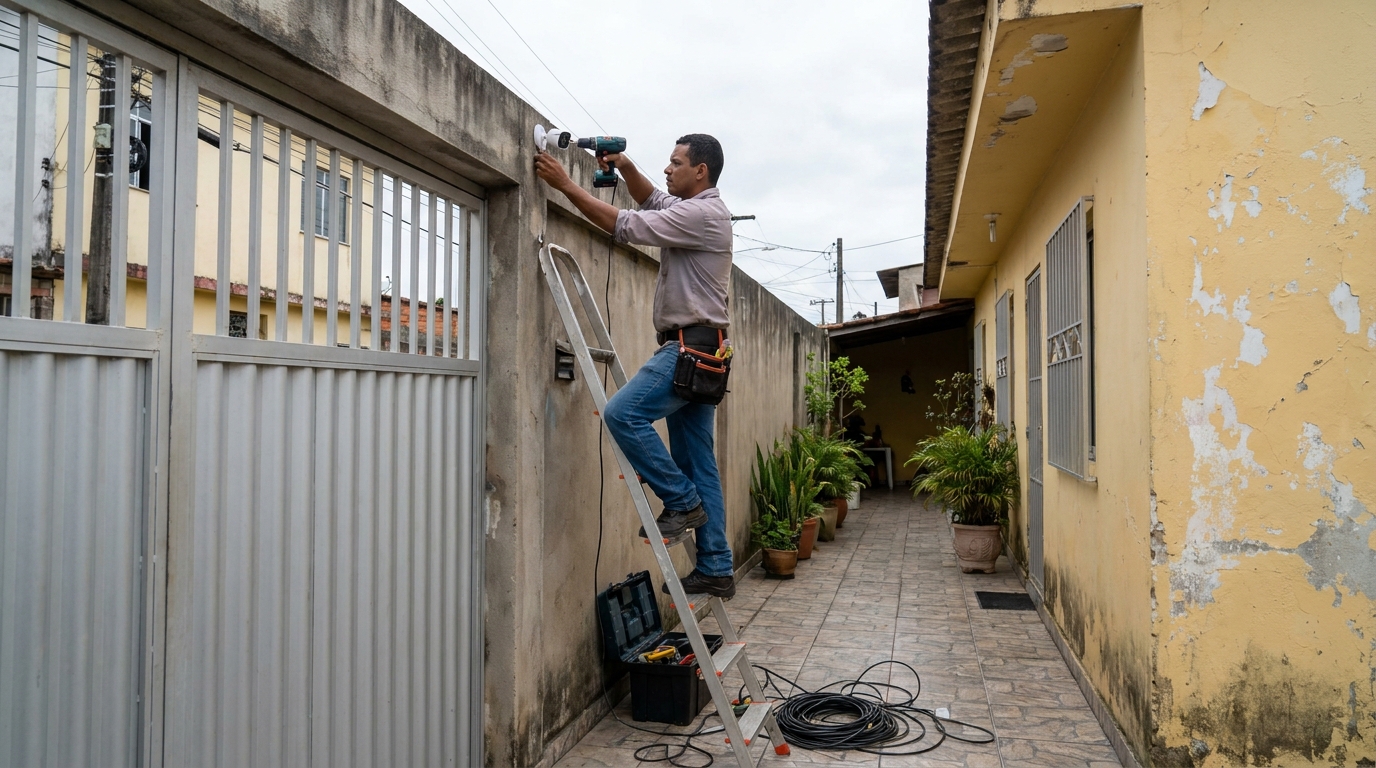 Passagem de Cabeamento no Parque Eldorado, Cabo Frio‑RJ