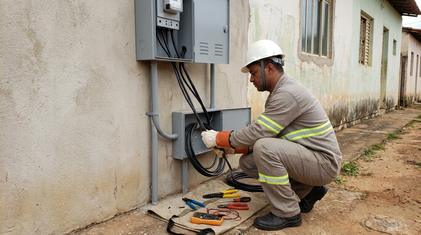 Regularização de Entrada de Energia na Vila Nova, Cabo Frio‑RJ